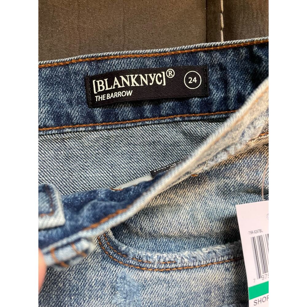 Blank NYC The Barrow Mid-Rise Cut-off Denim Jean Shorts Womens Size 24"/‎ 00 - Picture 6 of 8